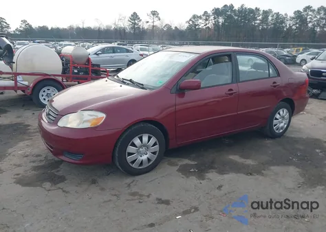 2003 Toyota Corolla Le from USA, damaged, VIN JTDBR32E132011963